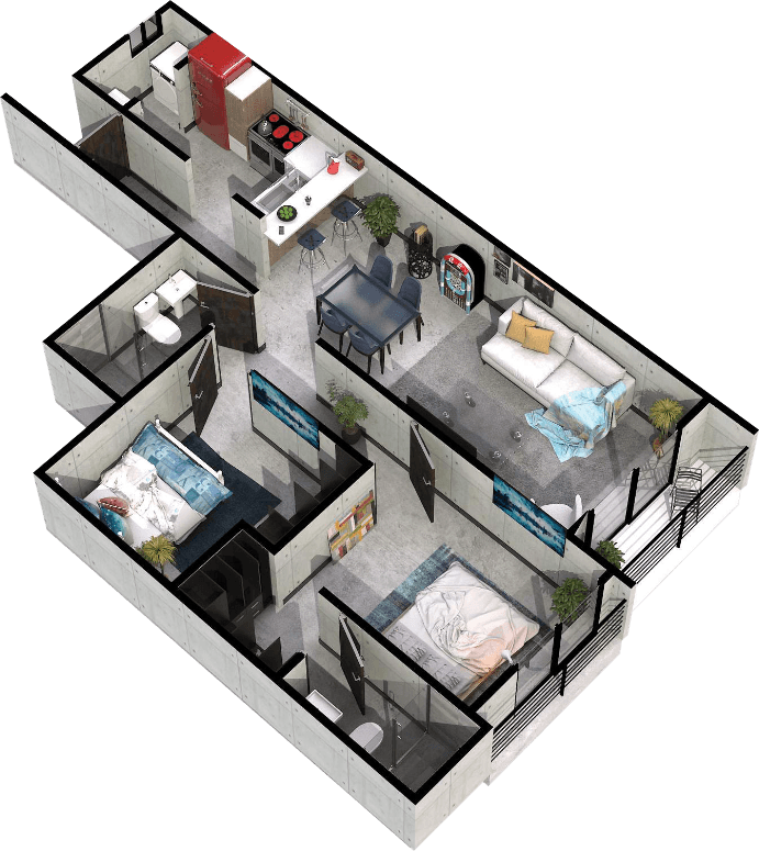 Apartamento 3 Bohemia Escalante